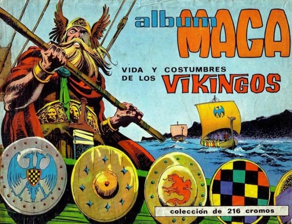 �lbum de cromos de Vida y costumbres de los Vikingos de Maga